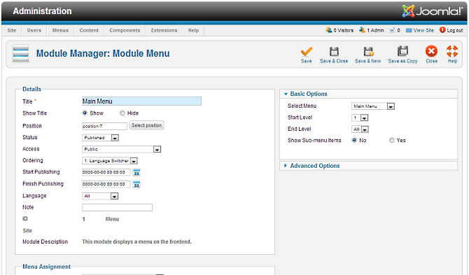 Joomla Extension Manager